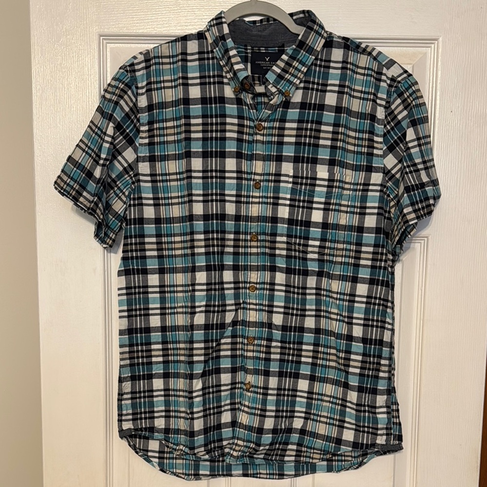 3 for $10 Men's Plaid Short Sleeve Shirt